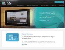 Tablet Screenshot of icsdigitalsignage.com